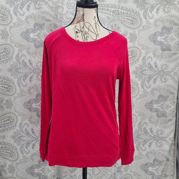 Chaser sz med 100% cotton long sleeve red fall casual soft cozy - Picture 1 of 10